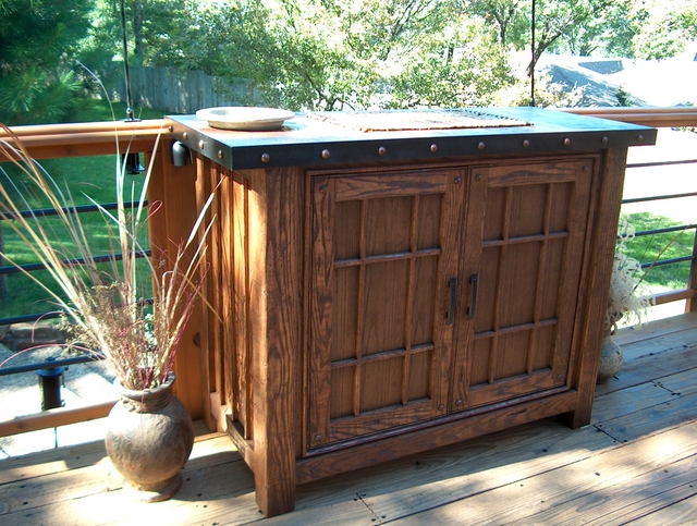 Old World Oak Cabinet