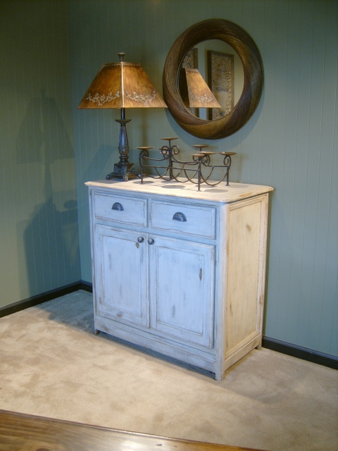 Painted Oak Cabinet