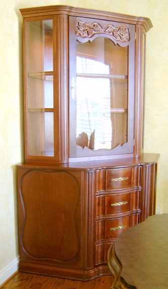 Corner Cherry Display Cabinet