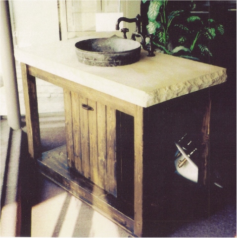 Pine Weather Teak Bathroom Vanity