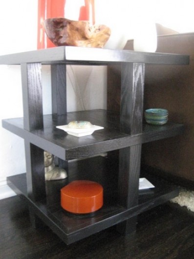 Black Oak 3 Teir End Table