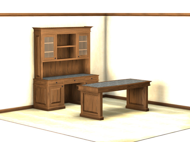 Desk with Cabinetry