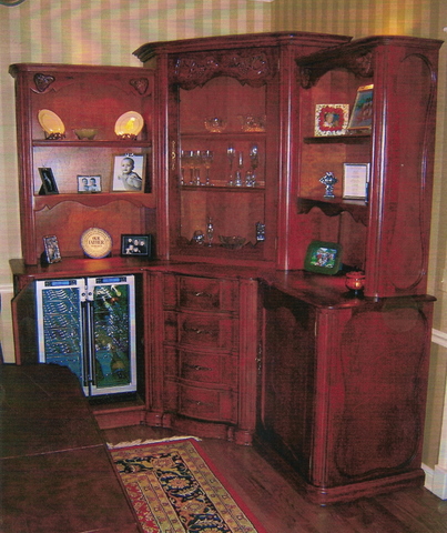 Cherry Corner Wine Hutch