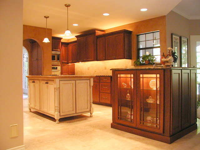 Painted Kitchen Island with Turned Legs