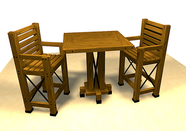 Table and Chairs for Two