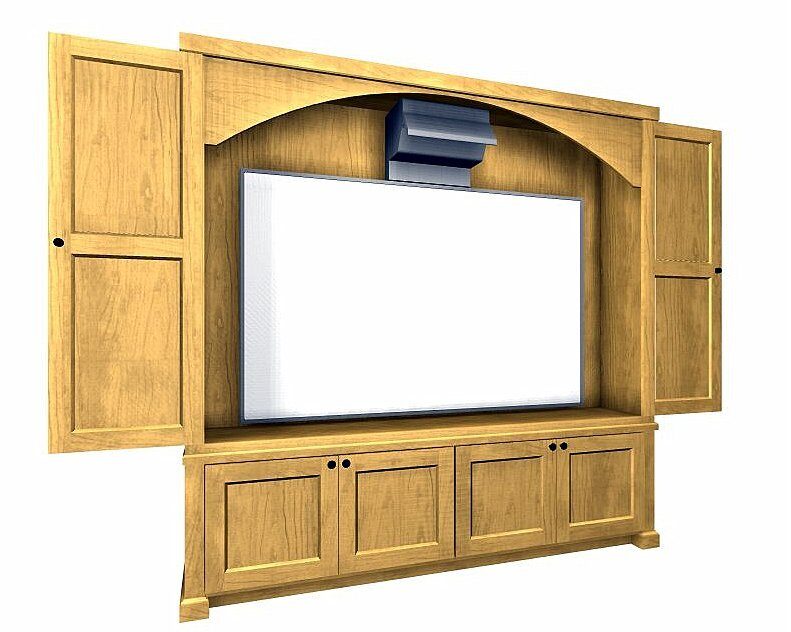 Smart Board Cabinet with Bi-Fold Doors