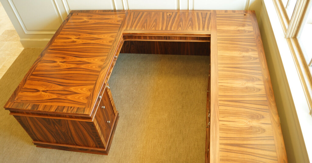 Wrap Around Executive Desk • Rosewood Wood